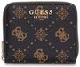 GUESS Allegra SLG Zip Around Wallet Espresso Logo