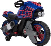Huffy Spider-Man elektrische motor kinderfiets met zijwieltjes – Accuvoertuig 7,2V