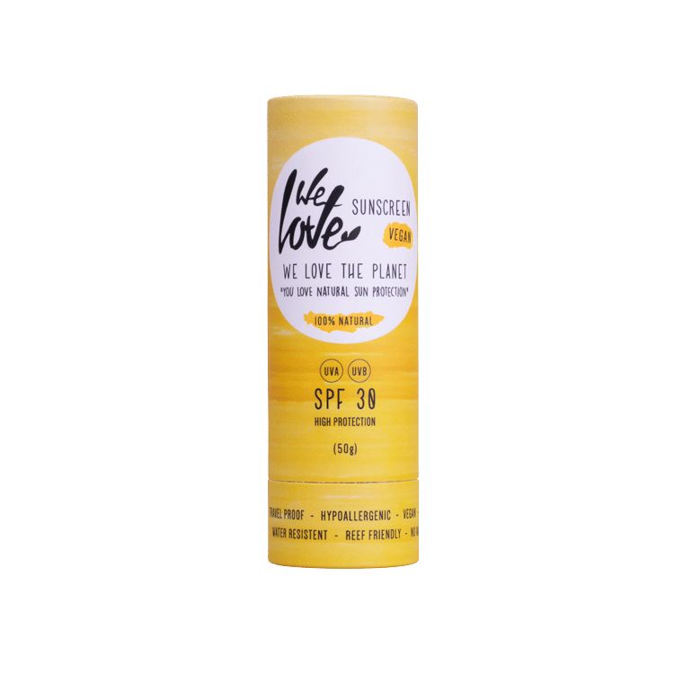 We love the planet Natural SPF 30 Zonnebrandstick Lichaam Volwassenen