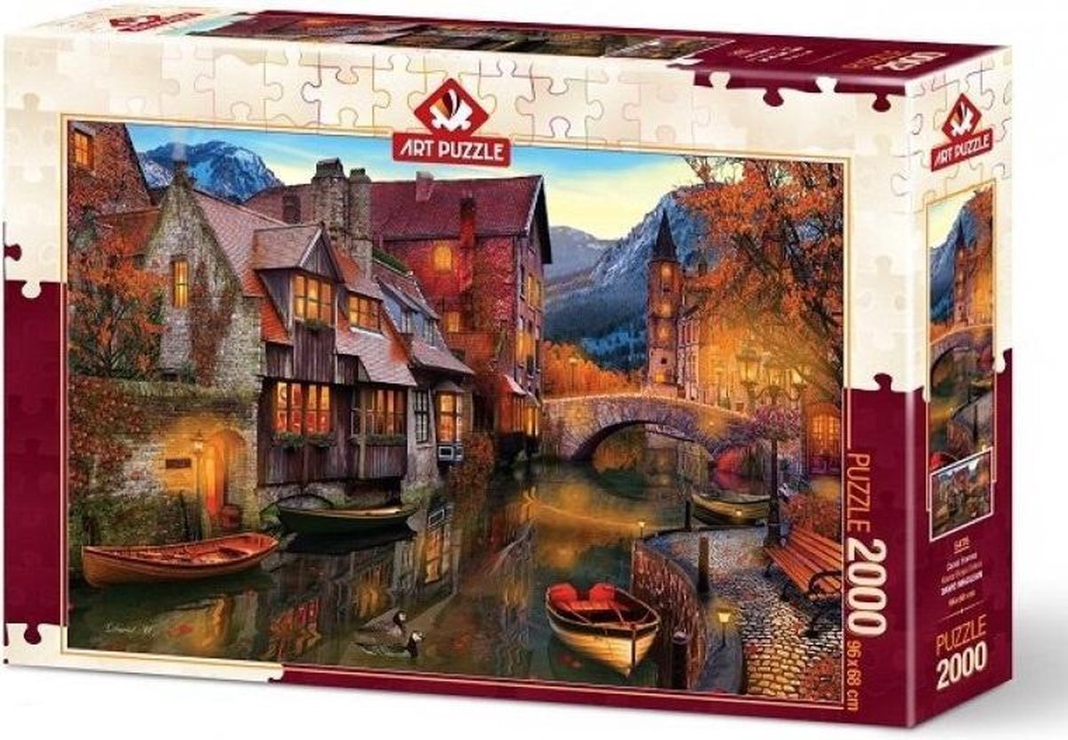 Art Puzzle Canal Homes Puzzel 2000 Stukjes