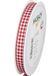 Halbach Seidenbänder Premium Vichy Karo cadeaulint (rood)