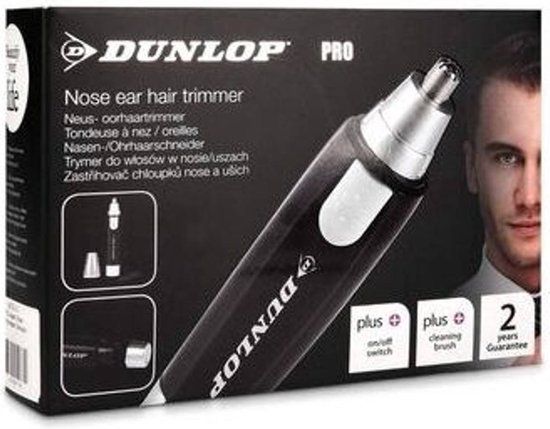 Dunlop Neushaartrimmer - Zwart/Zilver