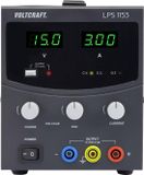 VOLTCRAFT LPS1153 Labvoeding, regelbaar 0 - 15 V/DC 0 - 3 A 45 W Aantal uitgangen: 1 x