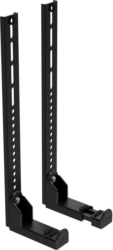 Meliconi Universele TV Soundbar Muurbeugel, Hoogte Verstelbaar, 10 kg, Zwart