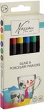 Colour Kleur-Nassau glas- en porseleinschilder viltstift set van 6