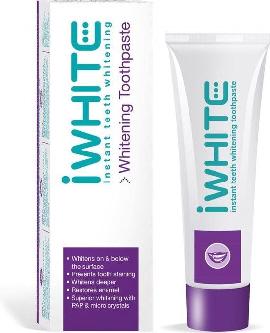 iWhite Tandpasta 75 ml - Met fluoride - Witte tanden