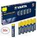 VARTA 30x Industrial PRO Micro AAA LR03 LR 03 batterijen, 1,5V, alkaline batterijen