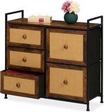 Merkloos Ladekast 5 lades rotan look