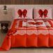 PETTI Artigiani Italiani Winterdekbed 270 × 260 cm, Rode strik