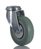 RS PRO Draailager zwenkwiel, wiel ø 100 mm, 80 kg, hoogte 135 mm, wiel B. 27 mm, enkele bouten, rubbermateriaal