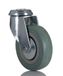 RS PRO Draailager zwenkwiel, wiel ø 100 mm, 80 kg, hoogte 135 mm, wiel B. 27 mm, enkele bouten, rubbermateriaal