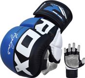 RDX Sports T6 Plus MMA Handschoenen Blauw Maat S