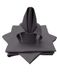 Hoogwaardige Lemos Home Set van 4 Stoffen Servetten van hoogwaardige kwaliteit - 100% Katoen - Conceptcollectie, Kleur en Maat naar Keuze (Set van 4 Stoffen Servetten - 45 x 45 cm, basalt grijs)
