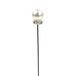 Mopec Parelnaald met strass-basis, 48 stuks, metaal, parelmoer, 1,00 x 1,00 x 7,20 cm