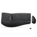 Perixx PERIDUO-605 ES, Pack de Teclado Ergonómico Inalámbrico