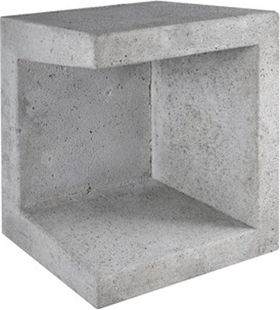 Merkloos U-element hoek grijs 40x40x50 cm