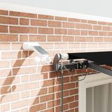 vidaXL Elektrisch zonnescherm met LED en sensor 3,5 x 2,5 m Zwart