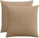 vidaXL - Kussensloop - 2 stuks - ALMELO - Bruin - 65 x 65 cm - corduroy