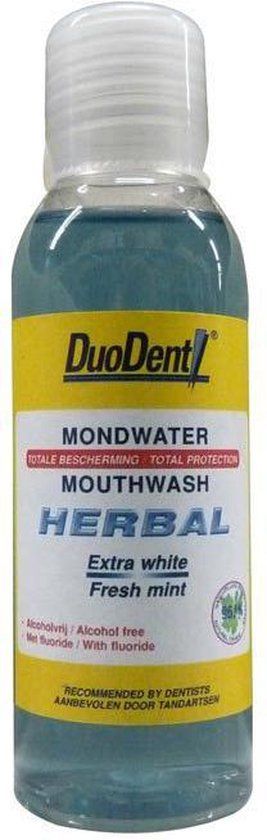 Duodent Mondwater Herbal - 100 ml - Met fluoride - Alcoholvrij
