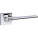 Fimet Garniture à béquilles CORSA 1354-201 en acier inoxydable, BB - Bâti - Chrome poli
