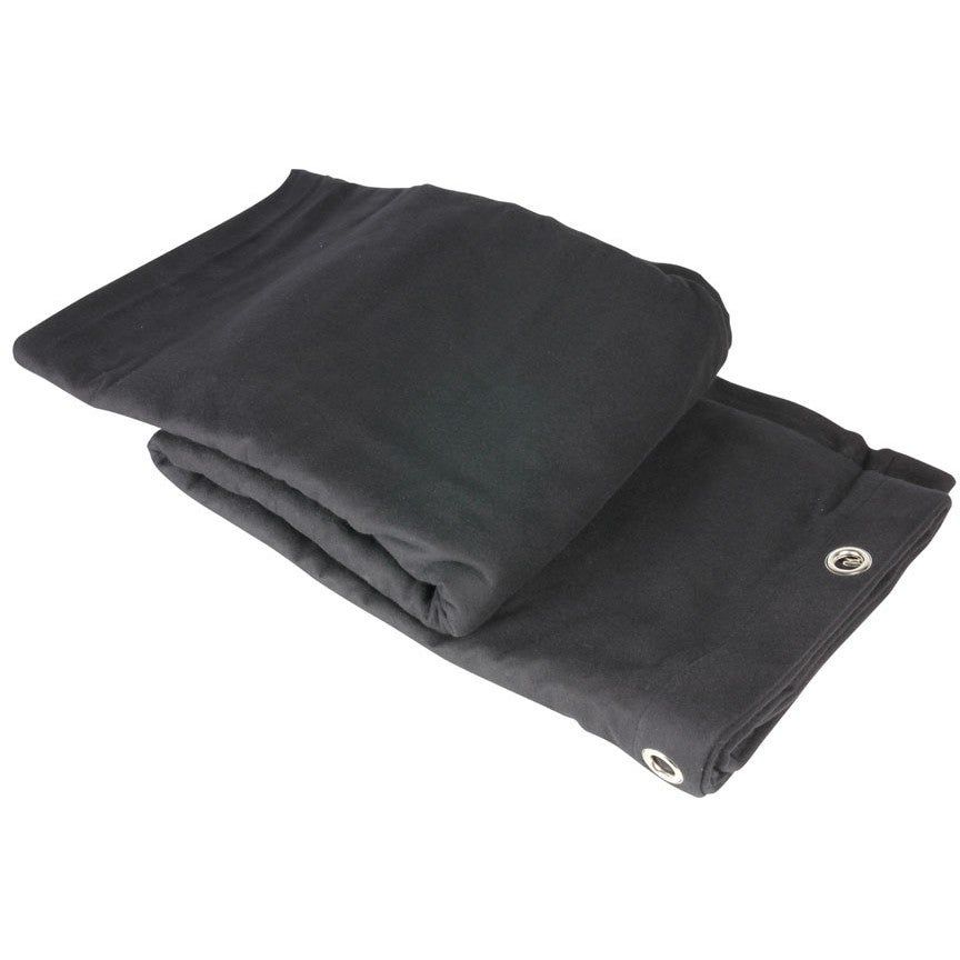 Adam Hall Accessories 0152 X 33 podiummolton B1 zwart met oogjes gepolijst 3 x 3 m