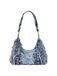Desigual Schoudertas blauw denim / bruin / lichtgroen / rosé
