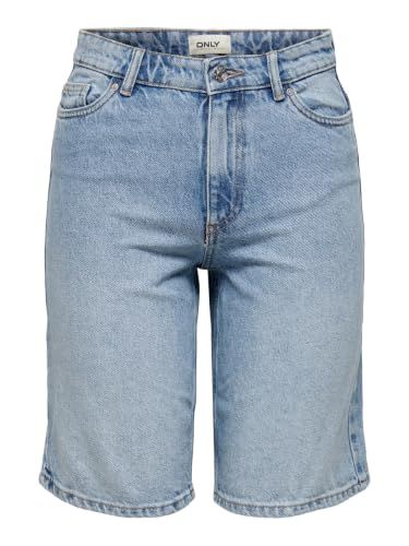 ONLY ONLSONNY HW WIDE DNM SHORTS NAS843 - Light Blue Denim - Size M