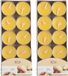 Arti Casa Bougies parfumées - 20x pièces - mangue - jaune - cire/paraffine - 3,5 heures