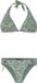 Protest Prtsugar Bikini Set Dames Halter Top C&D-Cup Veggie Green Printopdruk 88% Polyester / 12% Elastaan S36C