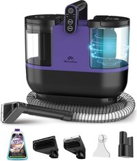 Motionflow 4-in-1 Tapijtreiniger - Verwarmingsfunctie en zelfreinigend - Vlekkenreiniger - Reinigingsmachine voor bank, vloer, auto en tapijt - 4 Borstels / opzetstukken - Zetelreiniger inclusief Schoonmaakmiddel