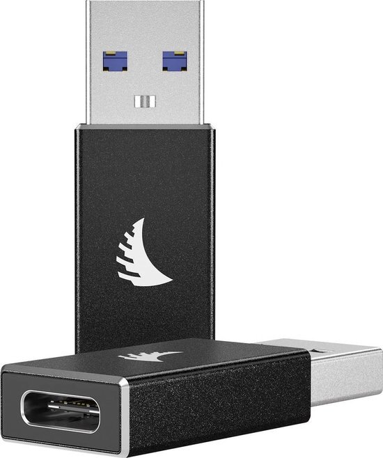 Angelbird USB 3.1 Gen2 Type-A to Type-C Adapter active zwart