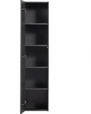 WOOOD Teun Opbergkast - Grenen - Diepzwart - 188x44x35cm