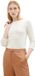 Tom Tailor - T-shirt en Coton avec manches 3/4 - Taille XXXL - Whisper White