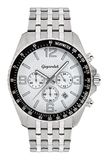 Gigandet Heren analoog Japans kwartsuurwerk met roestvrijstalen armband VNAG12/001, zilver