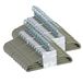 JVL Kleerhanger, dun, fluweelachtig oppervlak, ruimtebesparend, antislip, kleur: beige