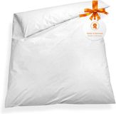 sleepling 155 x 220 cm dekbedovertrek Evolon Encasing | dekbedbeschermhoes van polyester | allergie- & anti-huisstofmijt bescherming voor mensen met een huisstofmijtallergie | wasbaar op 95 graden, kookwasbestendig | Made in Germany | wit