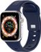 By Qubix Apple Watch Bandje Square Siliconen Navy 44mm/45mm/46mm/49mm
