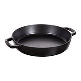 STAUB Koekenpan met twee handgrepen, geschikt voor inductie, gietijzer, zwart, 34 cm