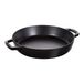 STAUB Koekenpan met twee handgrepen, geschikt voor inductie, gietijzer, zwart, 34 cm