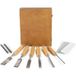bestTools Stechbeitel Naturia Set, Buche, 6-tlg., Holzschnitzwerkzeug, Chrom-Vanadium, Mit Schleifstein, hitzeresistenter Chrom-Vadium Stahl