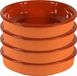 Merkloos / Sans marque Gerimport Tapas bord/schaal - 8x - Sevilla - 26 cm - aardewerk - oranje - serveerschaal