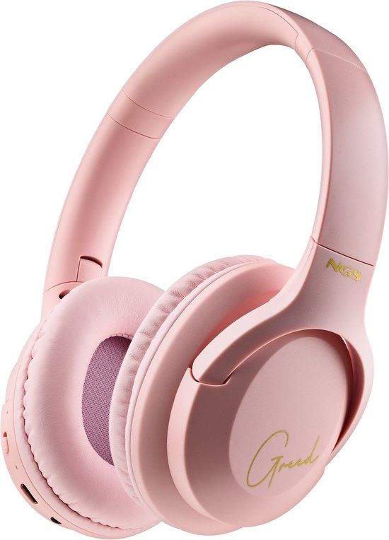 NGS ARTICA GREED Hoofdtelefoons Bedraad en draadloos Hoofdband Oproepen/muziek USB Type-C Bluetooth Roze