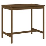 Table de jardin 121x82,5x110 cm pin massif miel brun