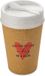 Koziol Iso To Go tasse à café à double paroi avec couvercle, 0,4 L, marron