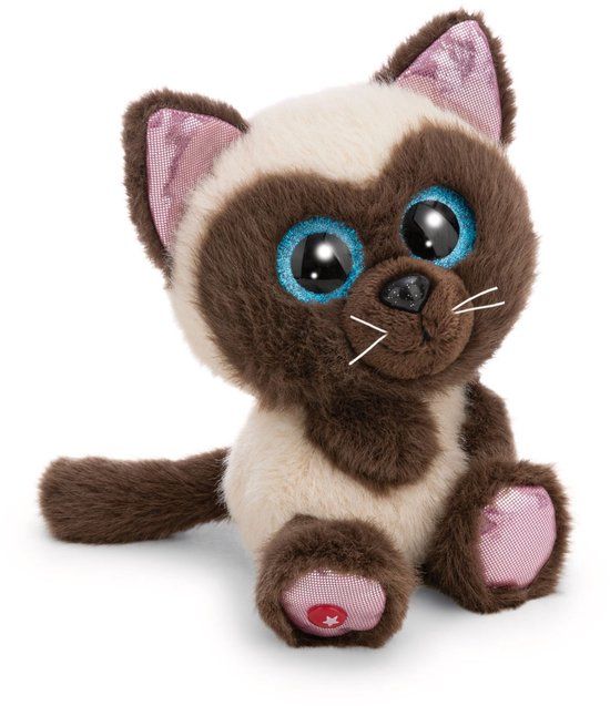 NICI GLUBSCHIS Siamkat Selma Knuffeldier 15 cm Beige
