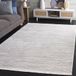 Safavieh Whisper Collection Modern tapijt voor woonkamer, eetkamer, slaapkamer, korte pool, ivoor en grijs, 122 x 183 cm
