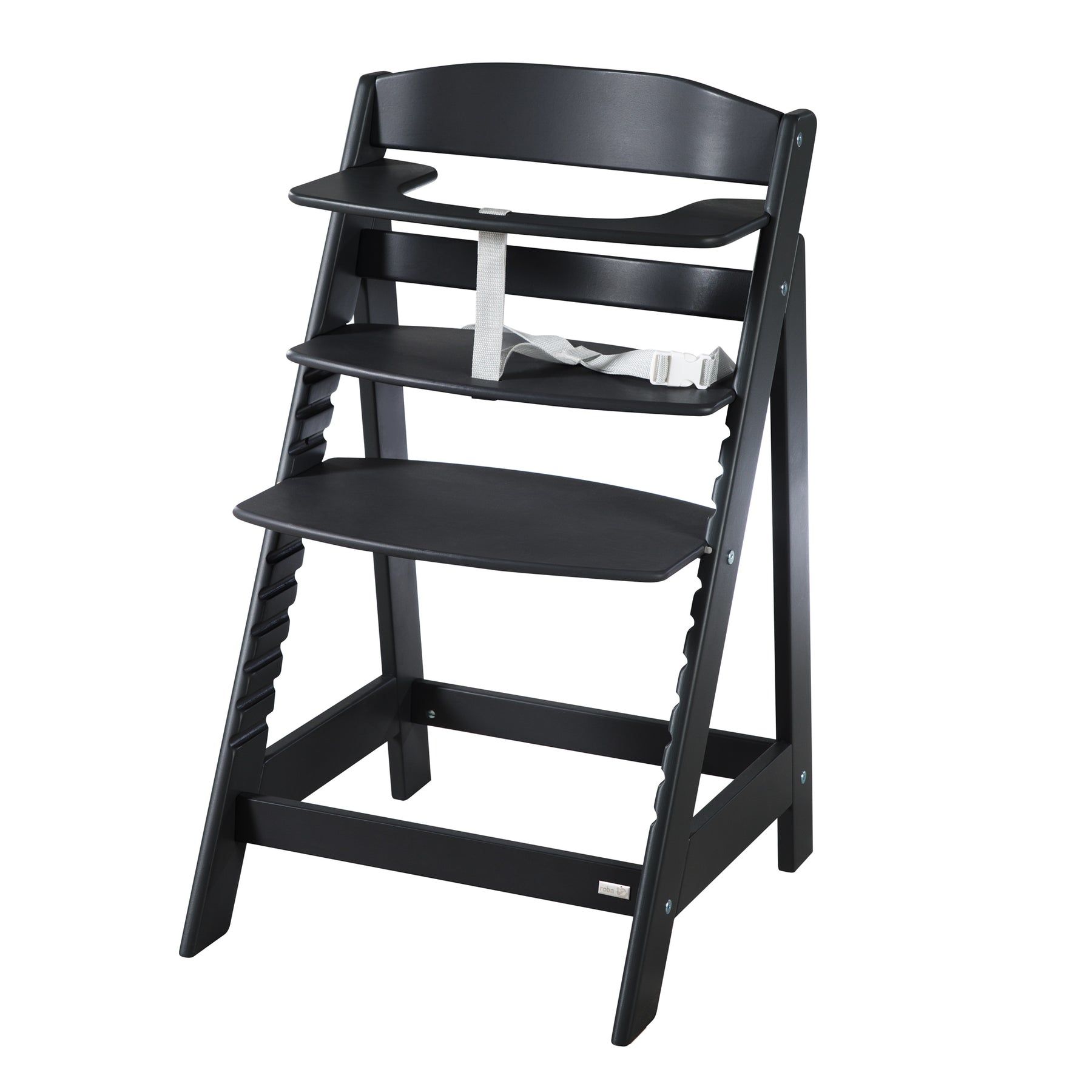 roba Sit Up Flex Kinderstoel - Zwart - Hout - Verstelbaar
