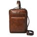 Fossil Men's Buckner Leather Small Convertible Travel Backpack and Briefcase Messenger Bag, Cognac, (Model: MBG9598222)
