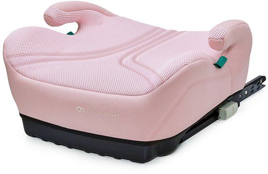 Kinderkraft I-BOOST 2 PRO i-Size - Zitverhoger - ISOFIX - Autostoel Booster - 125-150 cm 22-36 kg – 6-12 Jaar – R129 Goedgekeurd – Roze