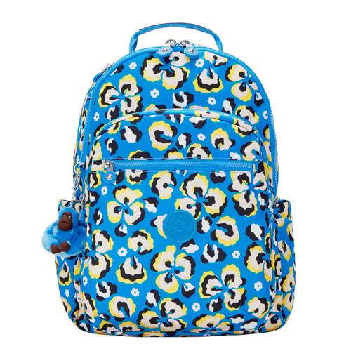Kipling rugzak Seoul leopard floral Koffer en reistas kopen